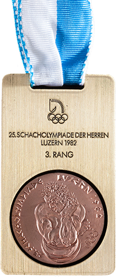 GM Jim Ratjan's Team bronze medal Lucerne 1982